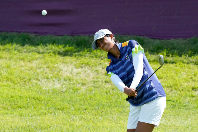 Golfer Aditi Ashok của Indonesia tại vòng đầu tiên nội dung golf nữ Olympic Tokyo 2020
