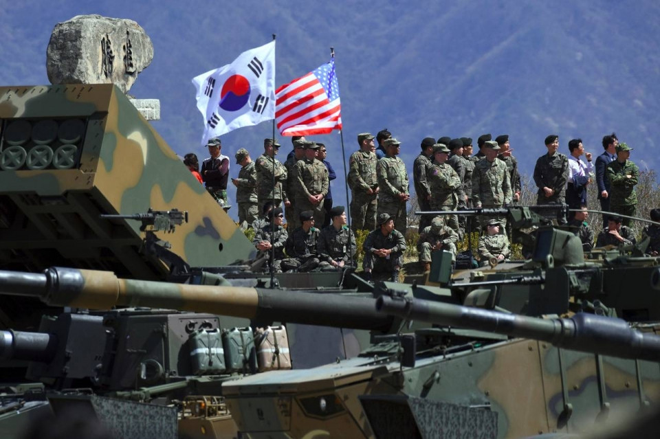 Phớt lờ cảnh báo từ Triều Tiên, tập trận chung Mỹ-Hàn vẫn diễn ra
