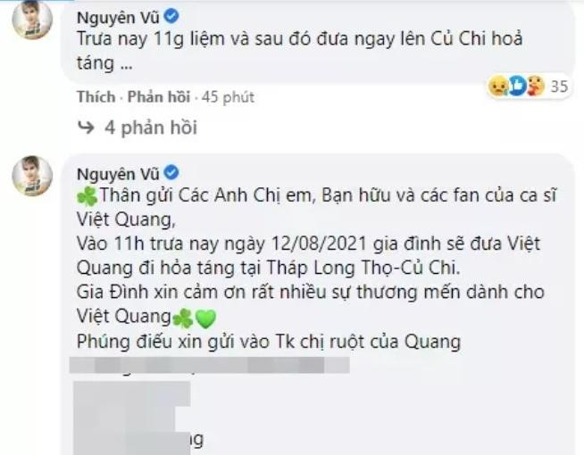Hình ảnh hiếm hoi trong tang lễ ca sĩ Việt Quang-5