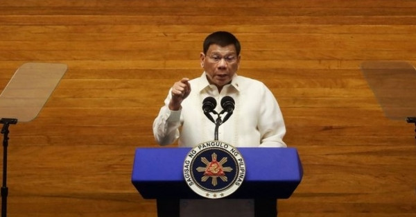 (07.27) Tổng thống Philippines Rodrigo Duterte trình bày Thông điệp quốc gia cuối cùng trong nhiệm kỳ của mình ngày 26.7 tại Tòa nhà Quốc hội Philippines. (Nguồn Reuters)