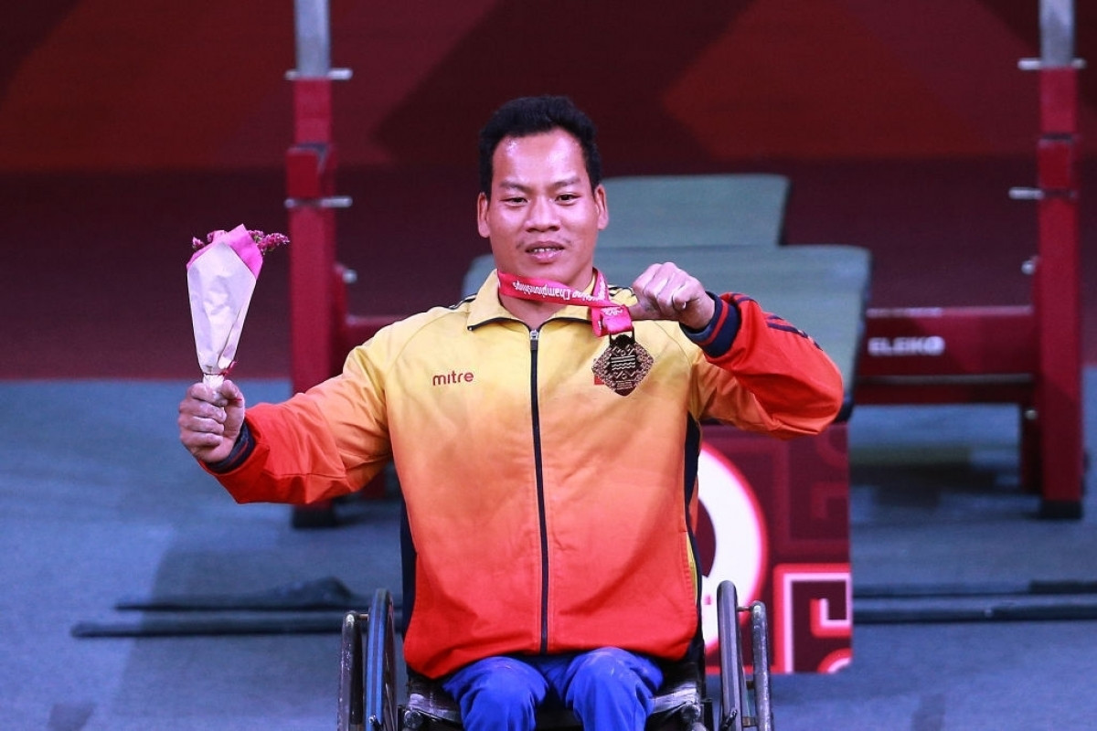 Lê Văn Công chấp nhận giành HCB hạng 49kg nam tại Paralympic Tokyo 2020 vì nặng hơn đối thủ 100g. (Ảnh minh họa: Getty). 