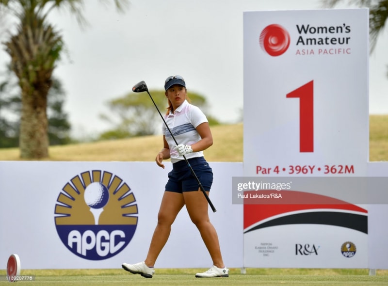 Thảo My dự giải đấu năm 2019 tại sân The Royal Golf Club, Nhật Bản (Ảnh: Getty Images)