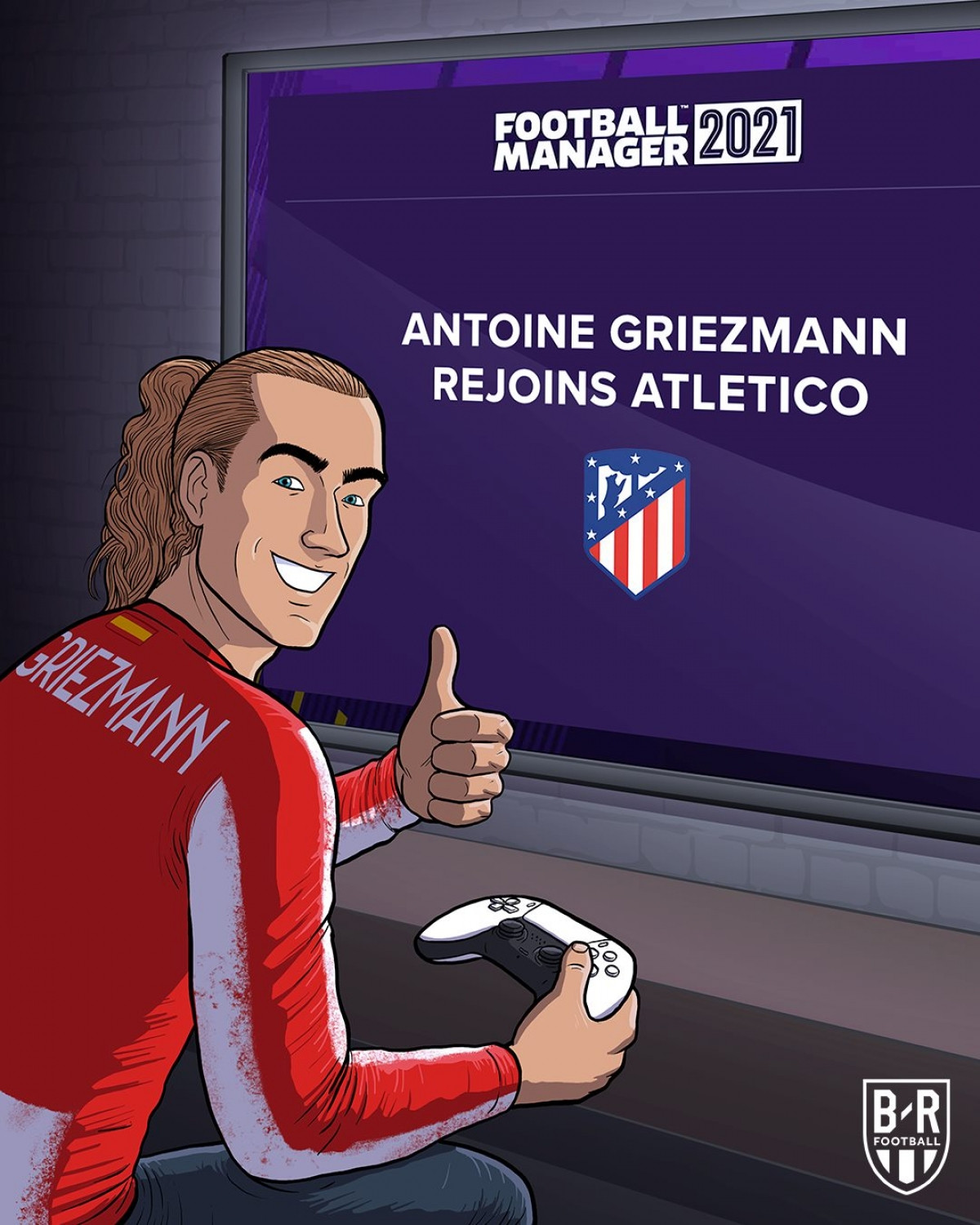 Griezmann trở lại Atletico Madrid. (Ảnh: Bleacher Report). 