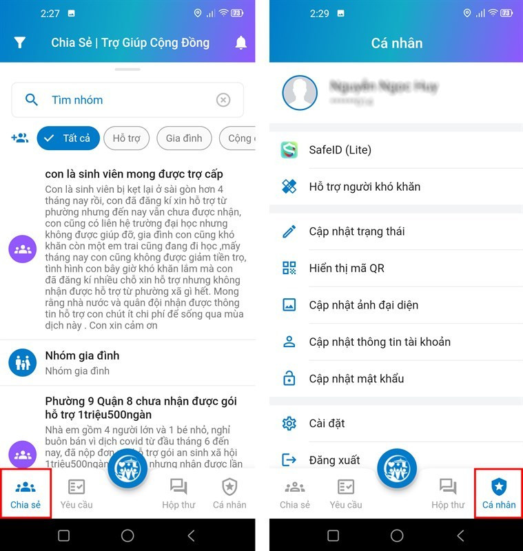 Hướng dẫn đăng ký gói an sinh xã hội TP.HCM trên app