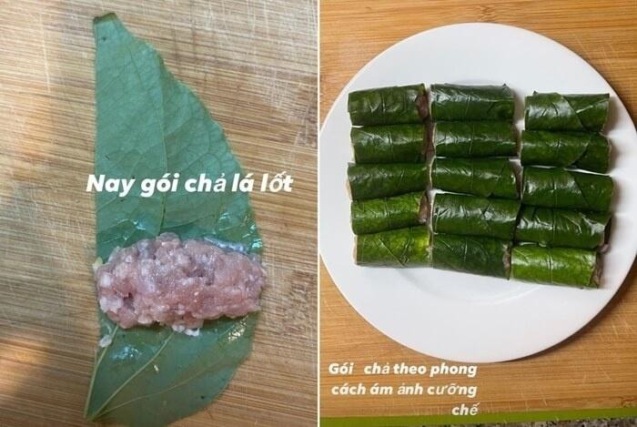 Mai Phương Thúy nấu bữa tối canh sườn sấu chua và chả lá lốt-5