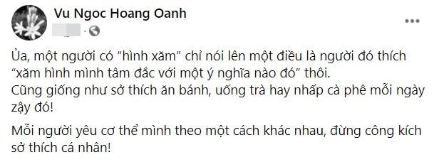 Hoàng Oanh bị tẩy chay vì bảo vệ cô hiệu phó xăm hình?-3