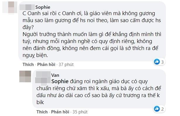 Hoàng Oanh bị tẩy chay vì bảo vệ cô hiệu phó xăm hình?-5