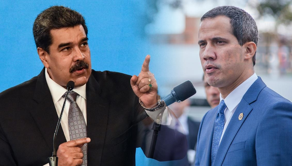 Tổng thống Venezuela Maduro và thủ lĩnh đối lập Guaido. (Nguồn: Getty)