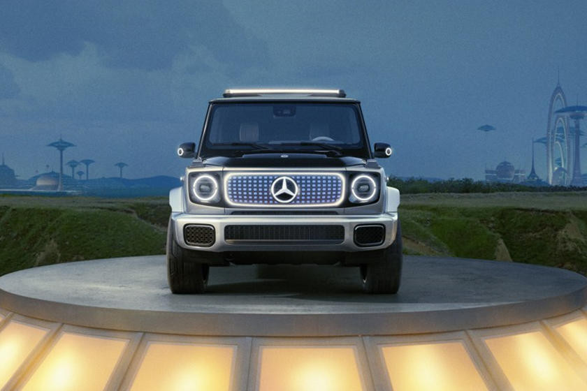 Mặt trước của Mercedes-Benz G-Class phiên bản điện khí hoá