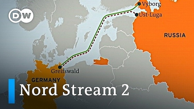 Tuyến đường ống Dòng chảy phương Bắc 2 vận chuyển khí đốt từ Nga sang Đức. (Nguồn: TASS)