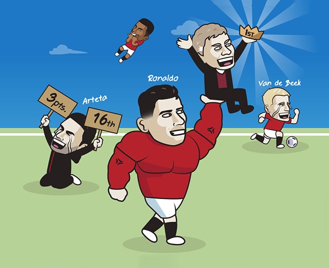 Ảnh chế: Ronaldo chói sáng ngày trở lại, đưa MU lên thẳng ngôi đầu - 1