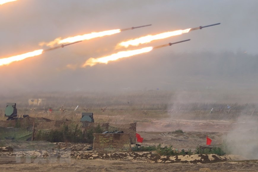 Cận cảnh màn khai hỏa tại cuộc tập trận Zapad-2021 Cận cảnh màn khai hỏa tại cuộc tập trận Zapad-2021