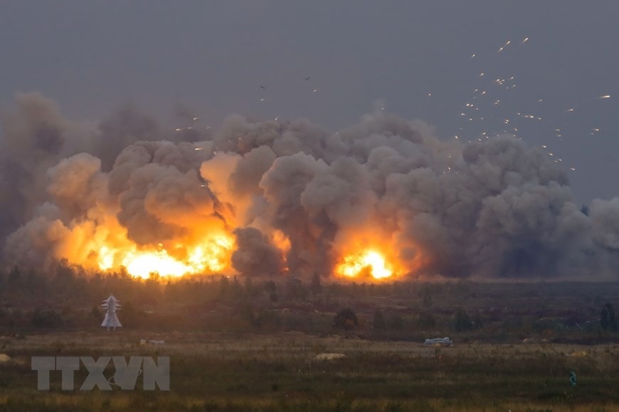 Cận cảnh màn khai hỏa tại cuộc tập trận Zapad-2021 Cận cảnh màn khai hỏa tại cuộc tập trận Zapad-2021