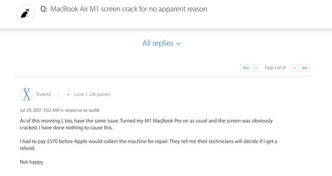 Apple bị kiện tập thể với cáo buộc tiếp thị gian dối và lừa đảo đối với các vấn đề về màn hình của MacBook M1 - Ảnh 2.