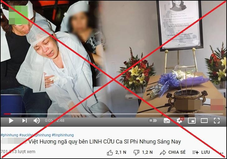 Phẫn nộ ảnh cáo phó giả Phi Nhung, Việt Hương quỵ bên linh cữu-1