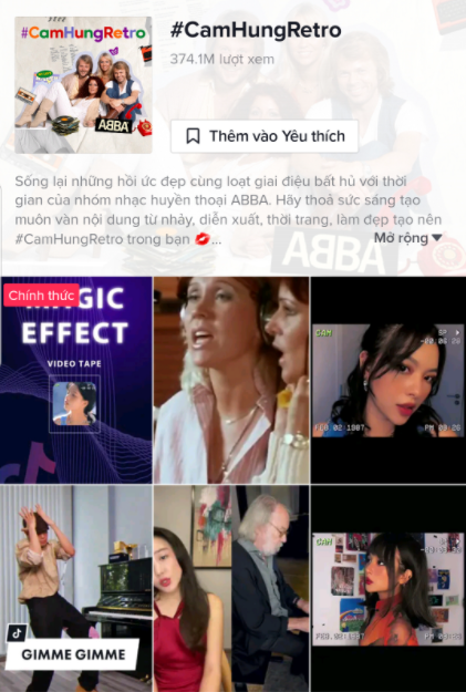 Huyền thoại ABBA trở lại, đưa trend retro lên xu hướng Tiktok Việt Nam với gần 400 triệu view
