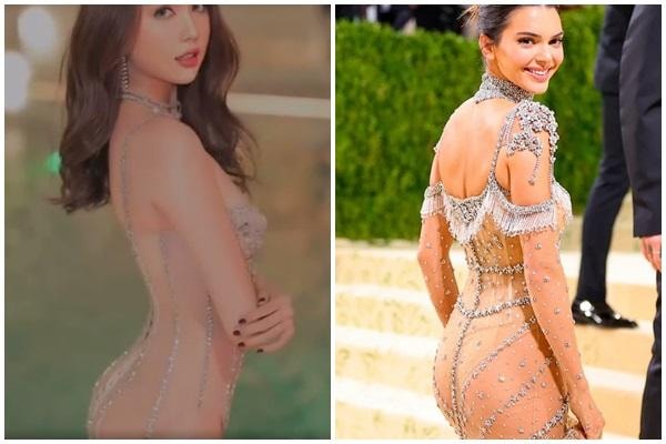 Ngọc Trinh diện bikini trong suốt, sao y bản chính Kendall Jenner?-5