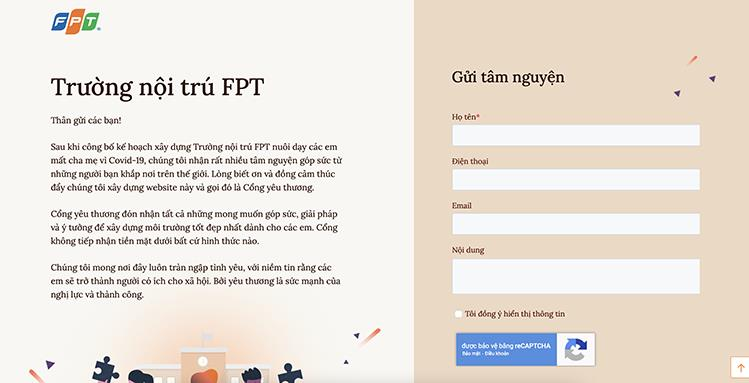 FPT nhận ý tưởng cho trường nuôi dạy trẻ mồ côi vì COVID-19 - 1