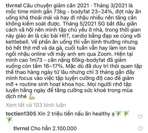 Hoàng Touliver giảm cân 6 múi nét căng, Tóc Tiên vội xin 2 triệu-3