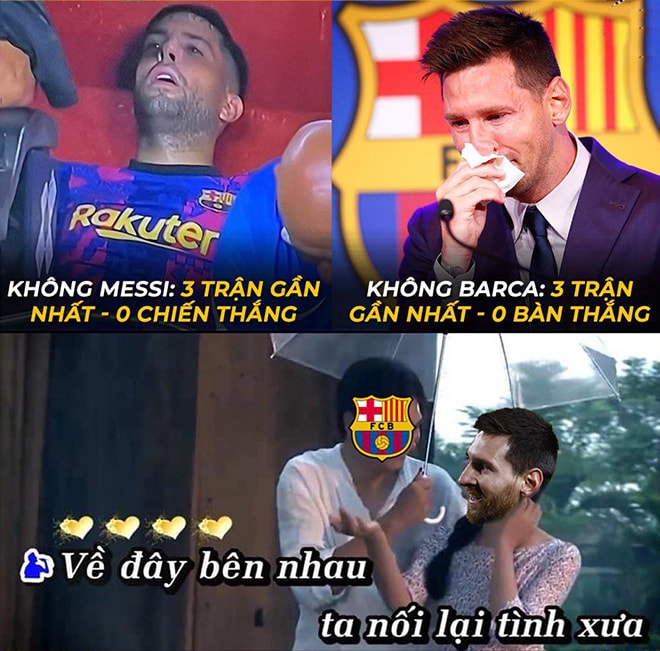 Ảnh chế: Khi không có Messi, Barcelona biến thành những