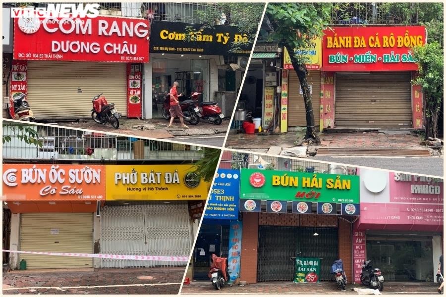 Hà Nội sau 1 tuần nới giãn cách: Đồ bán mang về vắng khách, có quán chưa mở cửa - 2