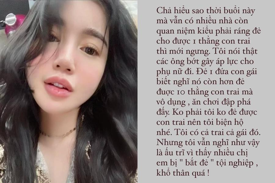 Phản đối đàn ông ép vợ sinh con trai, Elly Trần bị phản ứng-1