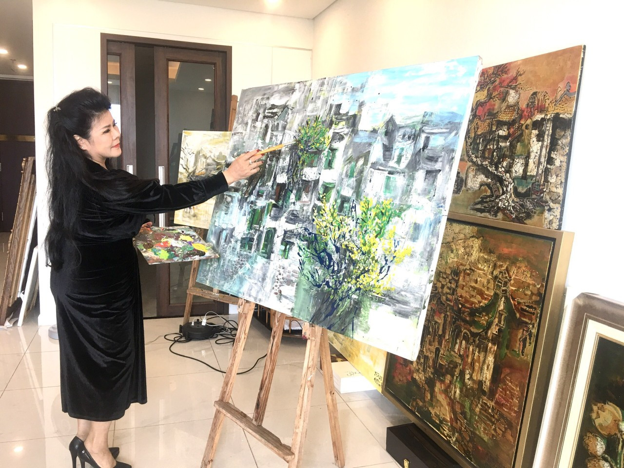 Việt kiều Văn Dương Thành: lấy hội họa tiếp lửa thiện nguyện, hướng về quê hương