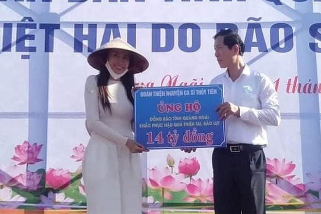 Quảng Ngãi xác nhận ca sĩ Thủy Tiên hỗ trợ người dân 14 tỷ đồng-1