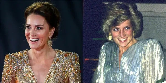 Kate Middleton tái hiện cố công nương Diana trong bộ váy “dát vàng” lộng lẫy - 4