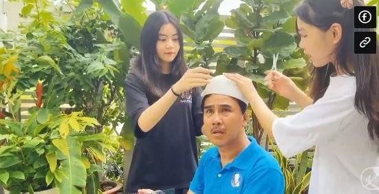 Con gái úp bát cắt tóc cho Quyền Linh, kết bất ngờ-3