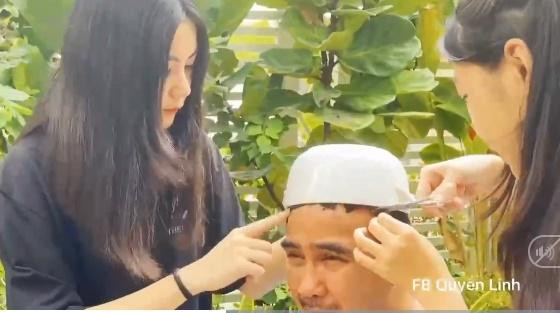 Con gái úp bát cắt tóc cho Quyền Linh, kết bất ngờ-2