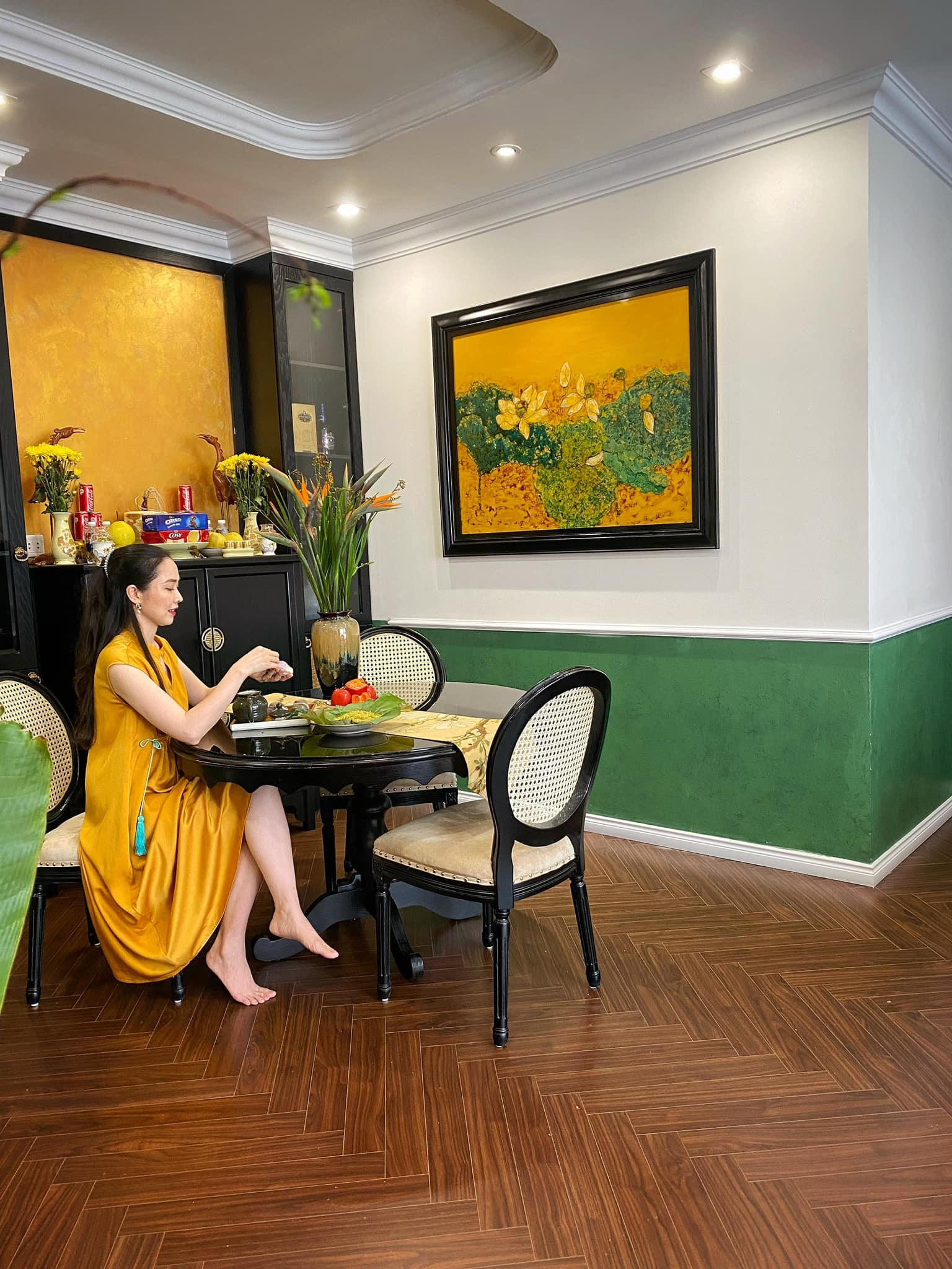 Cảm xúc mùa thu xưa trong căn hộ phong cách Indochine ở Hà Nội