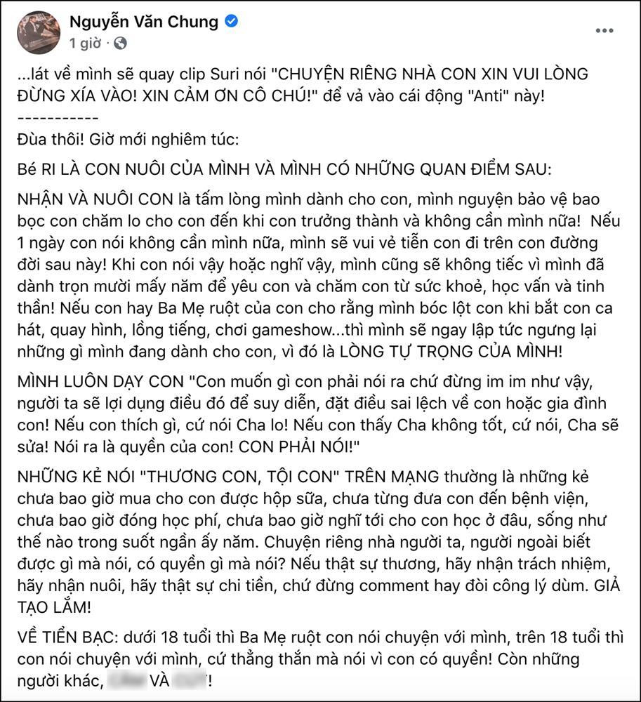NS Nguyễn Văn Chung lên tiếng quỵt 70 triệu của con gái nuôi-3