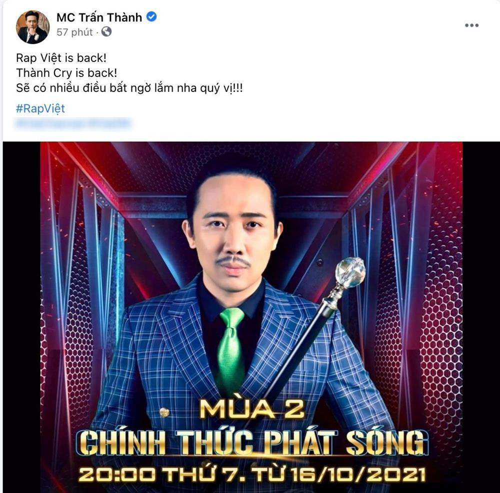 Thành Cry tung ảnh Rap Việt, nhiều người tranh thủ hỏi SAO KÊ-2