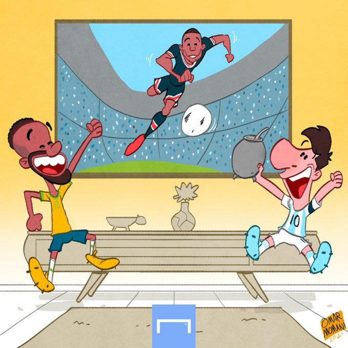 Kylian Mbappe mang về chiến thắng trong ngày PSG vắng Neymar và Lionel Messi. (Ảnh: Omar Momani)