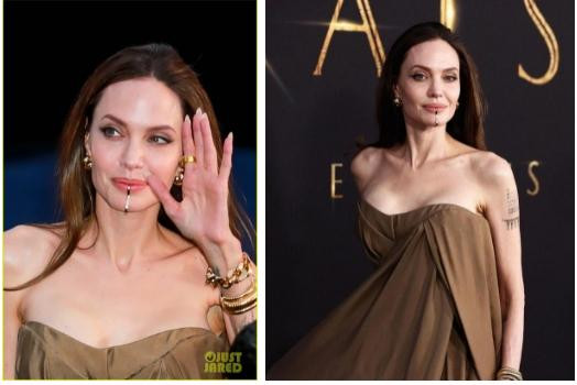 Angelina Jolie khoe vòng 1 cháy khét lẹt, con gái diện lại váy mẹ-3