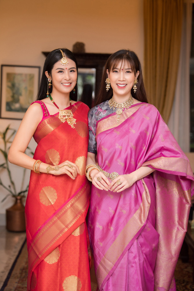 Hoa hậu Ngọc Hân, NTK Đức Hùng dự sự kiện của Đại sứ quán Ấn Độ