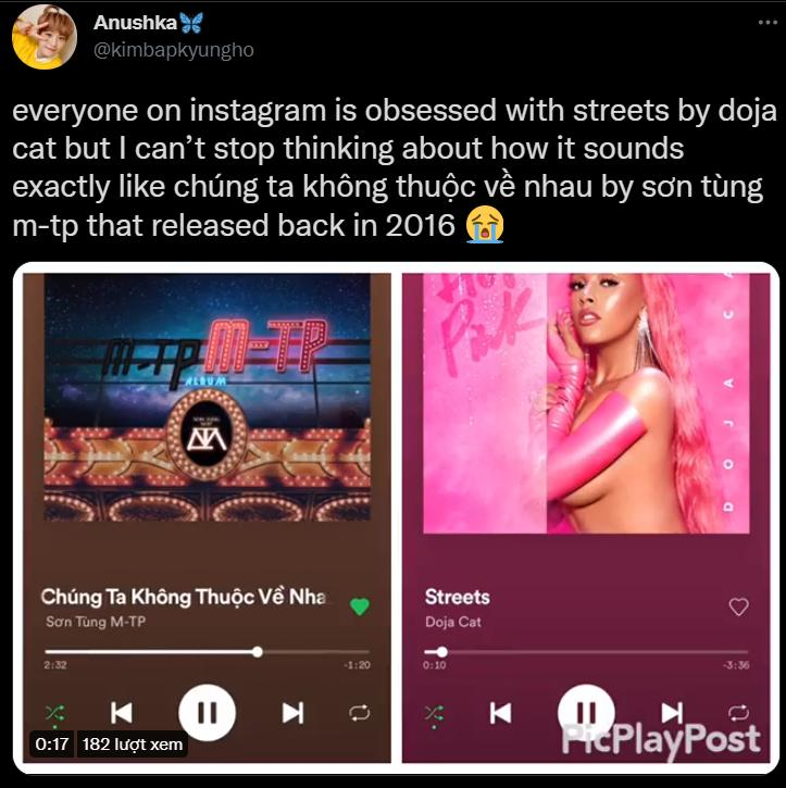 Netizen thấy Streets của Doja Cat nghe hao hao hit của Sơn Tùng-3