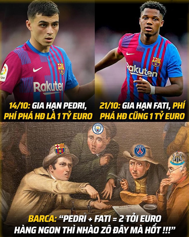 Ảnh chế: Pique ghi bàn cứu nguy ở C1, Barca mơ giành cú ăn 3 cuối mùa - 3