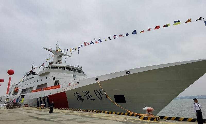 Tàu Haixun 09 là mẫu tàu hiện đại nhất trong hạm đội tàu dân sự. (Nguồn: Global Times)