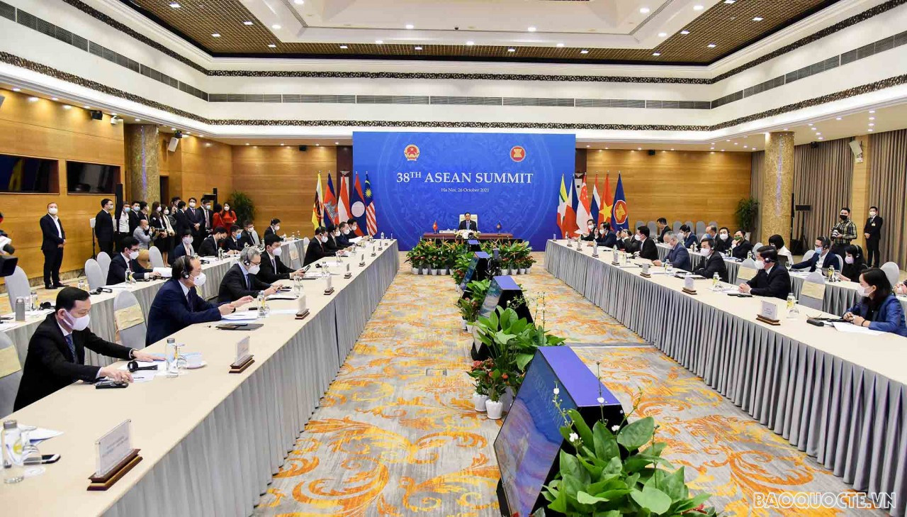 Hội nghị Cấp cao ASEAN 38, ngày 26/10/2021. (Ảnh: Nguyễn Hồng)