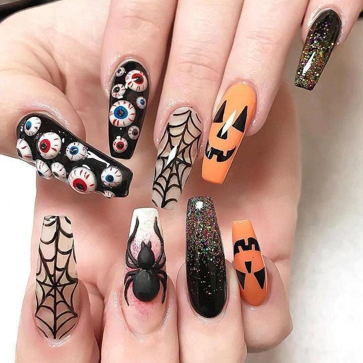 Những mẫu nail rùng rợn, đúng chất ma ám mùa Halloween-7