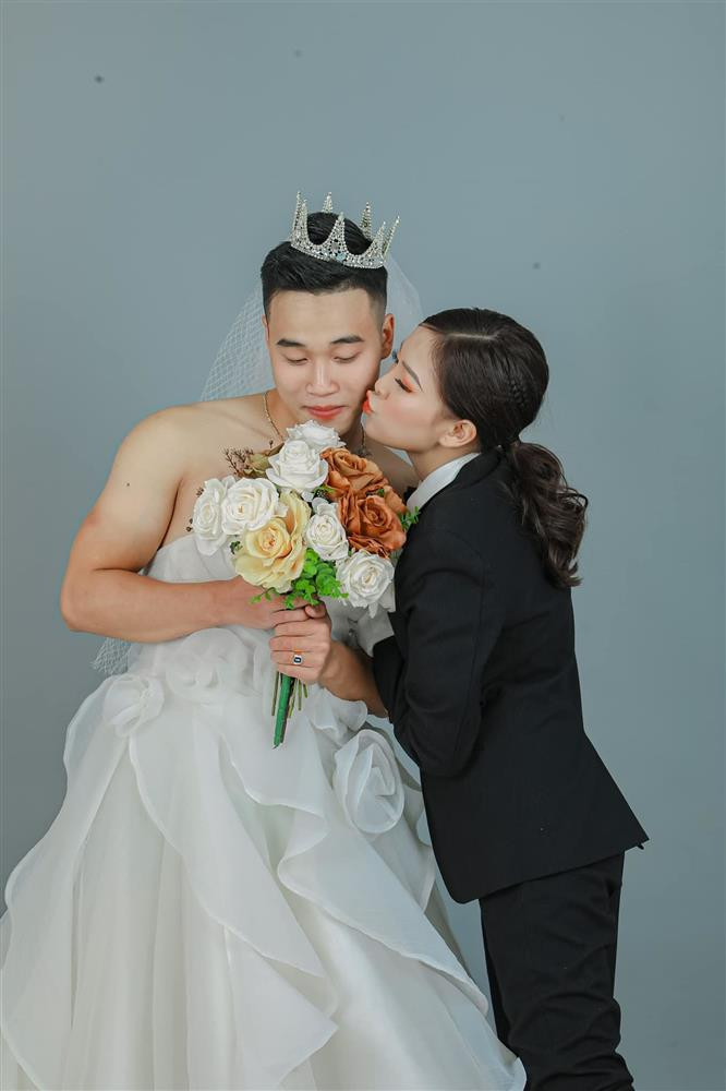 Cặp đôi Thái Nguyên gây bão mạng khi khoe ảnh cưới đổi vai độc lạ-5