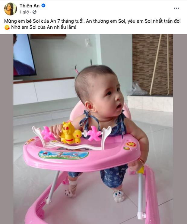 Thiên An khoe ảnh con gái 7 tháng tuổi: Chuẩn bản sao Jack-1