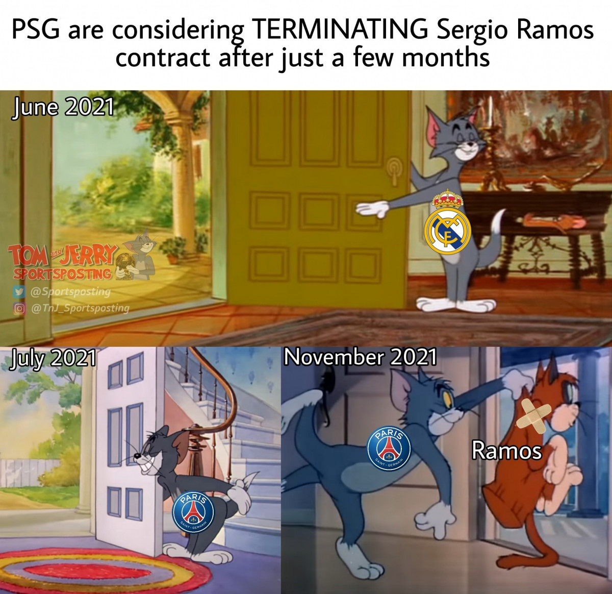 PSG muốn chia tay Sergio Ramos. (Ảnh: TNJ Sportposting). 