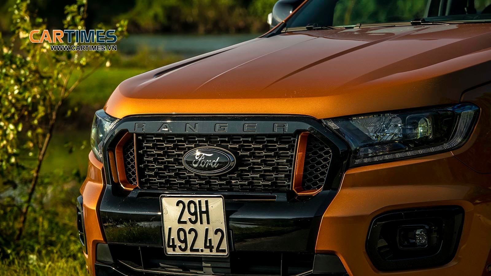 Đầu xe Ford Ranger 2021