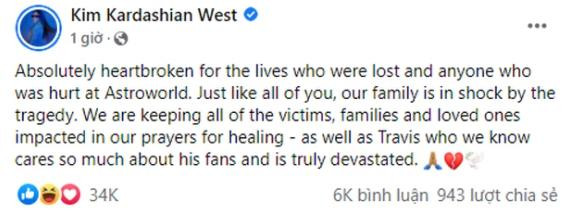 Kim Kardashian an ủi nạn nhân thảm kịch như muốn tẩy trắng cho Travis Scott-3