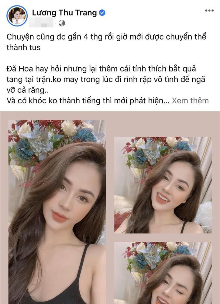 Lương Thu Trang ê chề vì ngã vỡ răng sứ khi quay Mặt Nạ Gương-1