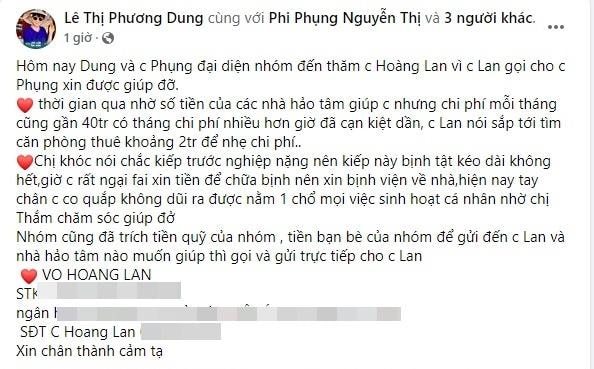 Nghệ sĩ Hoàng Lan co quắp tay chân, xin bệnh viện cho về nhà-2