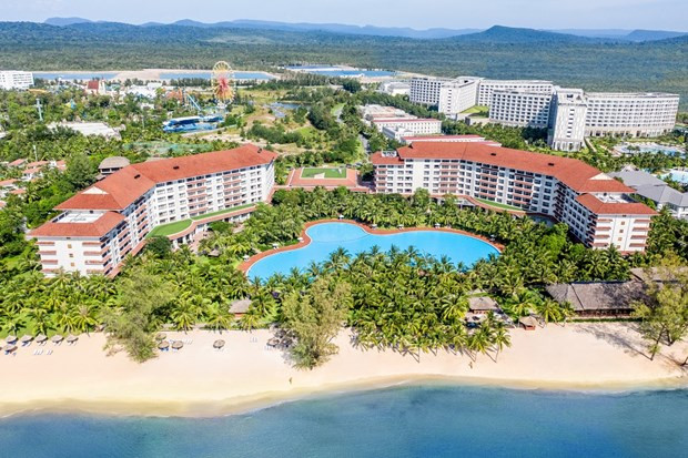 Đoàn khách quốc tế tới Phú Quốc vào ngày 20/11 sẽ lưu trú ở khu nghỉ dưỡng Vinpearl Resort & Spa Phú Quốc (Ảnh: Vietnam+)